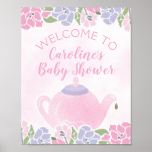 Thé pour deux Tea Party Baby shower Affiche de bie