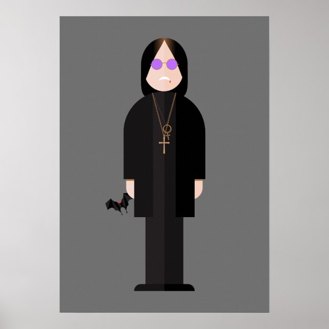 The Prince of Darkness – Rock Legend Poster (2) (Devant)