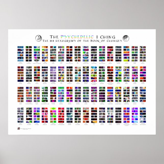 The Psychedelic I Ching Poster (Devant)