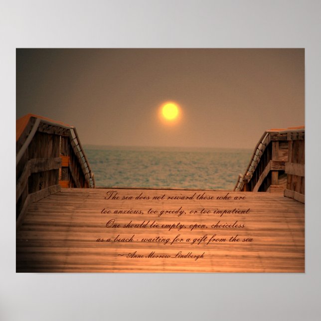 The Sea Quotation- poster / print (Devant)
