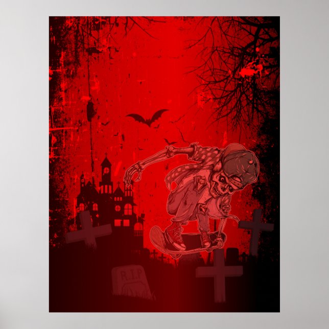 The skeleton skater poster (Devant)