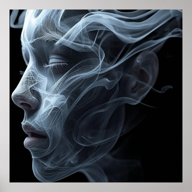 The Spirit of a Woman on a Wall Poster (Devant)