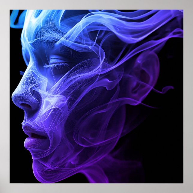 The Spirit of a Woman on a Wall Poster (Devant)