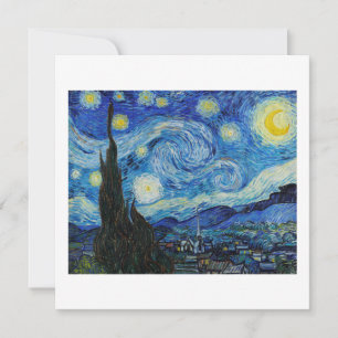 "THE STARRY NIGHT" 1889 CARTE PLATE VINCENT VAN GO