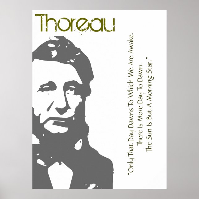 The Sun Is A Morning Star Thoreau Poster (Devant)