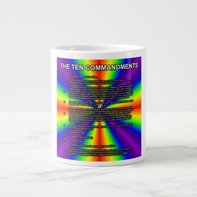 The Ten Commandments Mug (Devant)