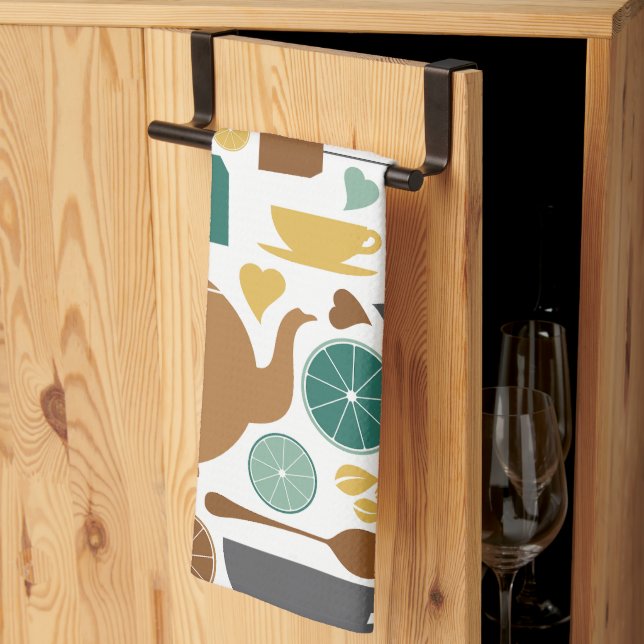 Thé, thé, serviette de thé (Pliage en tiers)