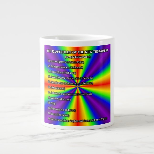 The Twelve Apostles Of The New Testament Mug (Devant)