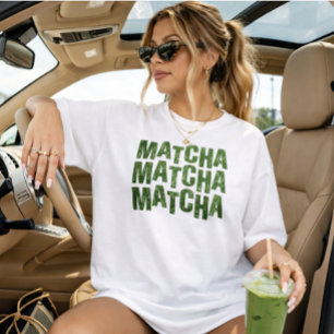 Thé vert Latte T-Shirt Chemise MATCHA, tee-shirt m