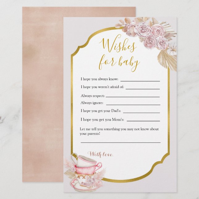 Thé vintage Pour Bébé (Devant / Derrière)