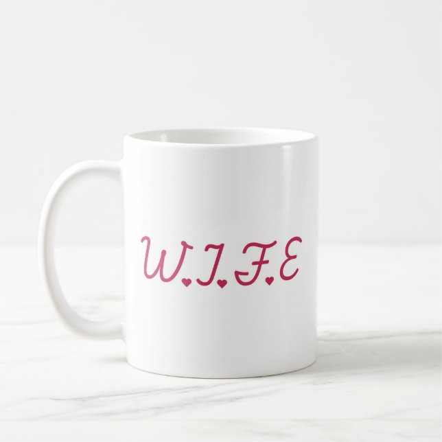 The W.I.F.E mug (Gauche)