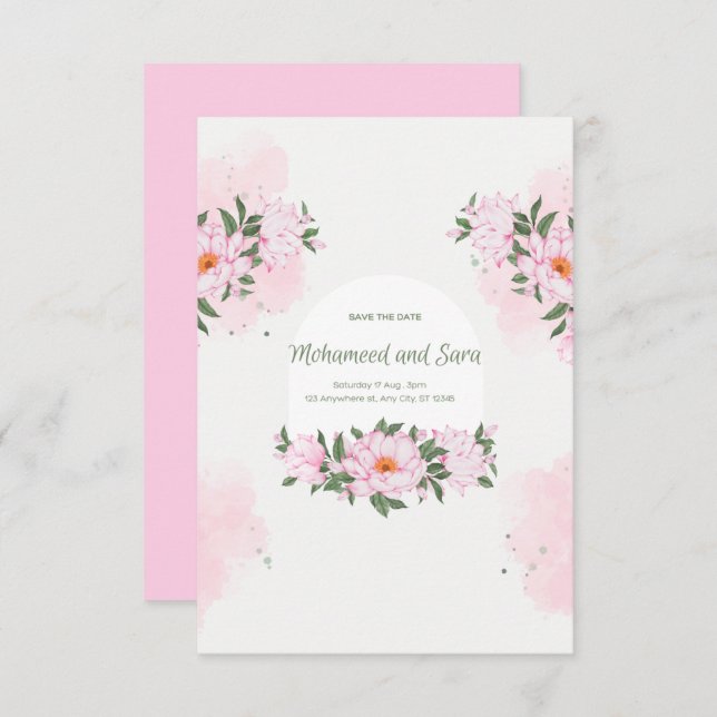 The Wedding Invitation (Devant / Derrière)