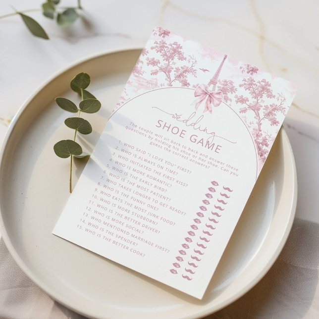 The wedding shoe game Toile French bridal game (Créateur téléchargé)