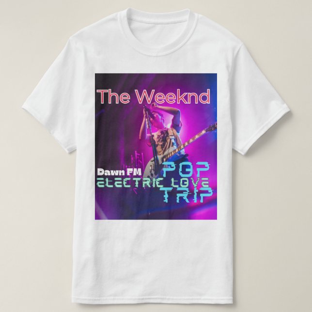 The Weeknd Logo Inspired Stylish T-Shirt for Fans (Design devant)