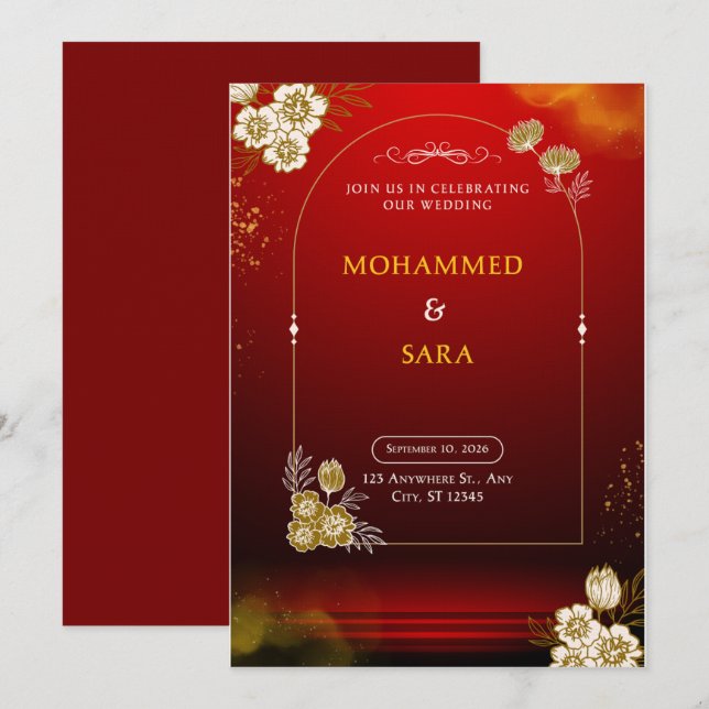 The Weidiing Invitation (Devant / Derrière)