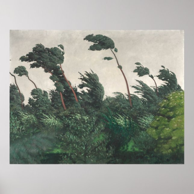 The Wind - Félix Vallotton, Swiss Fine Art Poster (Devant)