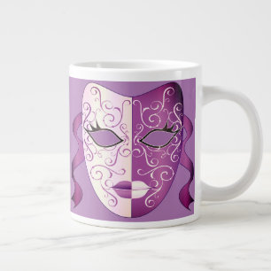 Théâtre Appelant Masque Violet Jumbo Mug 20 oz