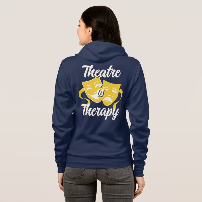 Théâtre est Thérapie Sweat à Capuche Fermeture Écl (Dos entier)
