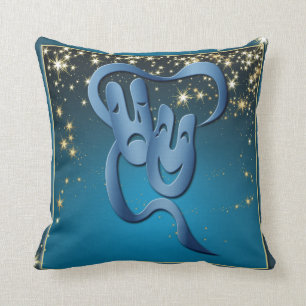 Théâtre Masque Comédie Tragédie Stars Coussin