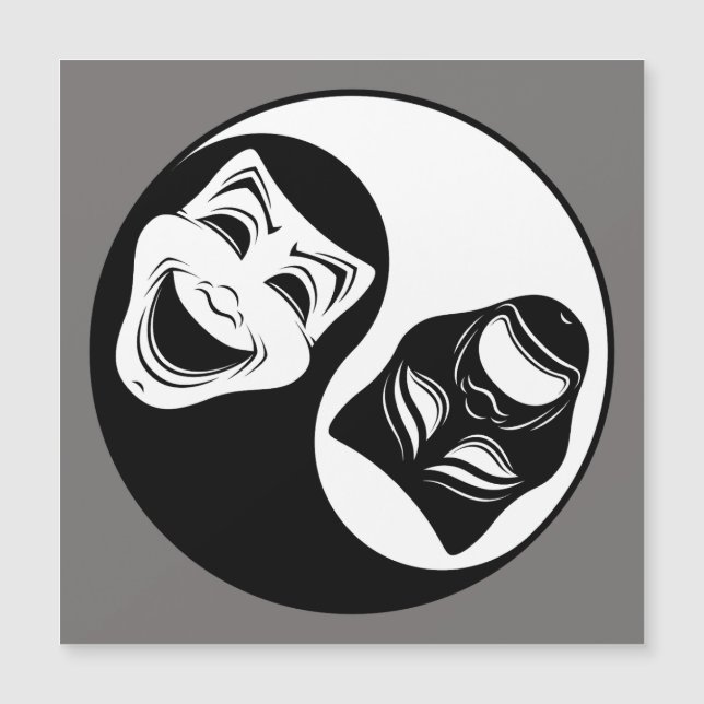 Théâtre Yin Yang Design - Masques de comédie et de (Devant)
