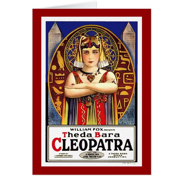 Theda Bara comme film Vintage Cleopatra (Devant)