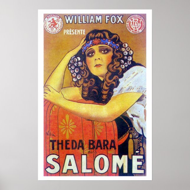 Theda Bara Salome Movie Poster (Devant)