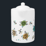 Théière atomique du milieu du siècle<br><div class="desc">Ce Mid-Century Mod design atomique va bien avec n'importe quel objet!</div>
