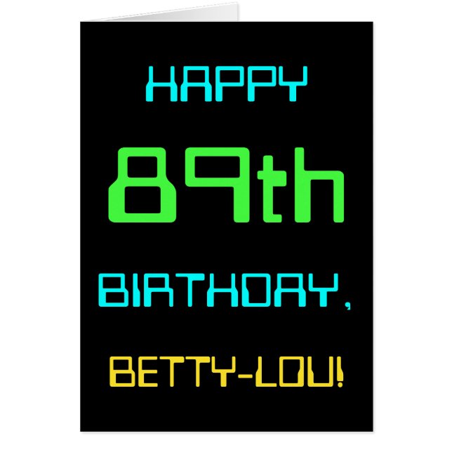 Thème amusant de l'informatique numérique 89ème an (Devant)