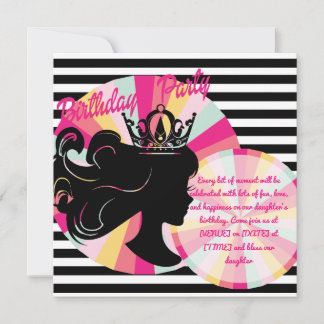 thème anniversaire Invitation