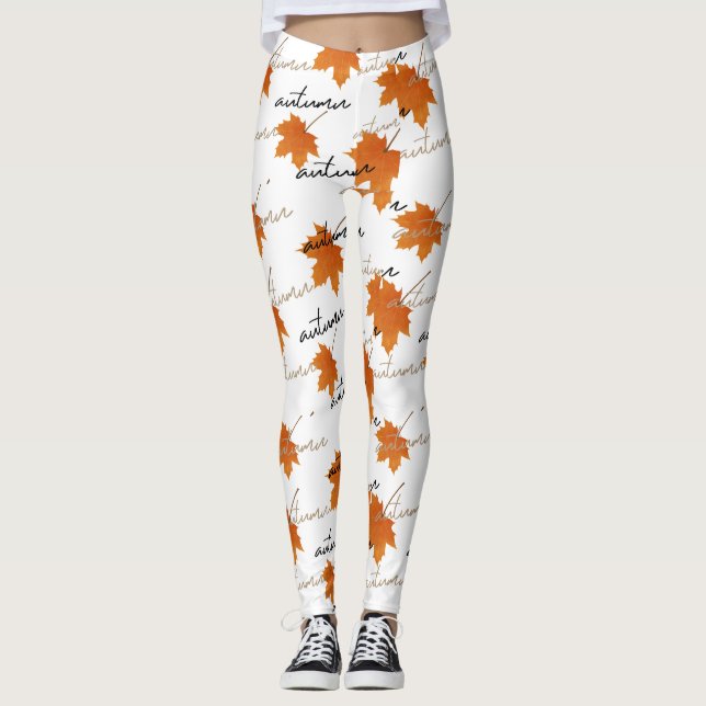thème automne Leggings (Devant)