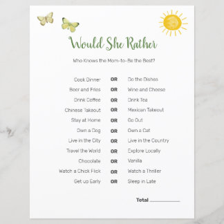 Thème Baby shower Safari | Préférerait-Elle Jouer