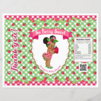 Thème Bébé Fraise Sac à Puceaux Rose Gingham Vert