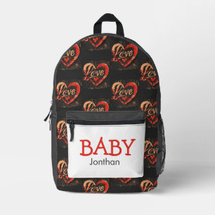 Thème Coeur bébé tendance Sac à dos imprimé