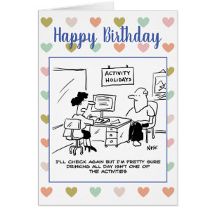 Thème d'agent de voyage de joyeux anniversaire