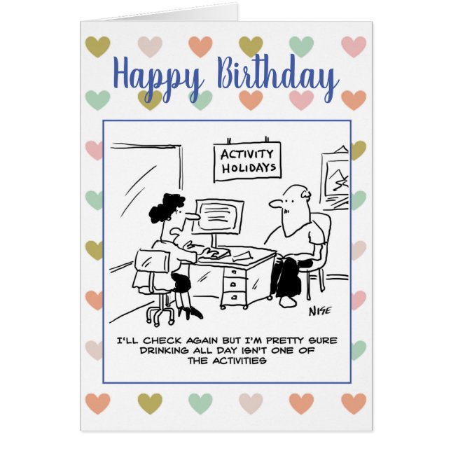 Thème d'agent de voyage de joyeux anniversaire (Devant)