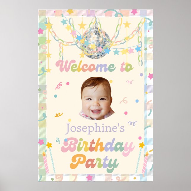 Thème d'anniversaire Affiche d'anniversaire (Devant)