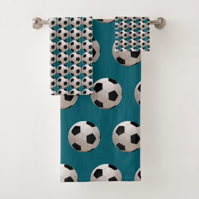 Thème de ballon de football sarcelle (En situation)