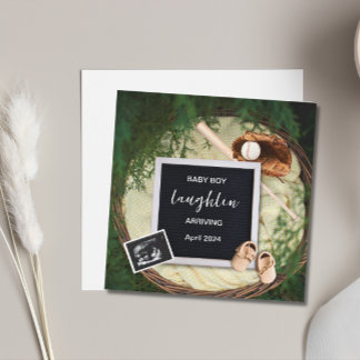 Thème de baseball Faire-part de grossesse