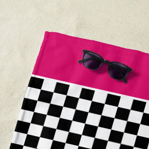 Thème de course Serviette de plage personnalisée