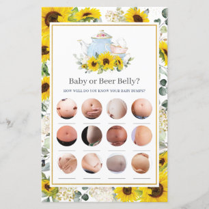 Thème de fête de bébé Fleur de soleil ou jeu de ve