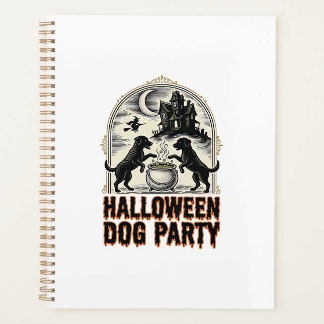 Thème de fête pour chien Halloween Chaudron de sor (Devant)