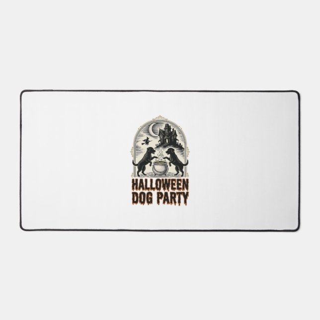 Thème de fête pour chien Halloween Chaudron de sor (Recto)
