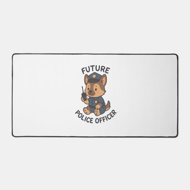 Thème de futur policier avec un chien mignon (Recto)