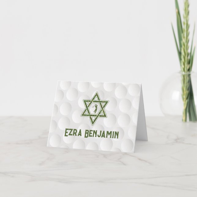 Thème de golf Golf Bar Mitzvah Merci (Devant)
