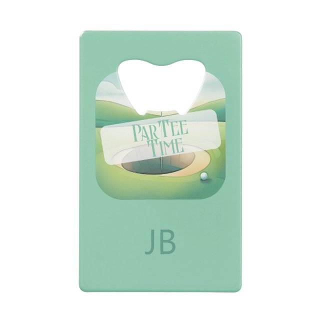 Thème de golf Monogramme Bouteille en acier inoxyd (Devant)