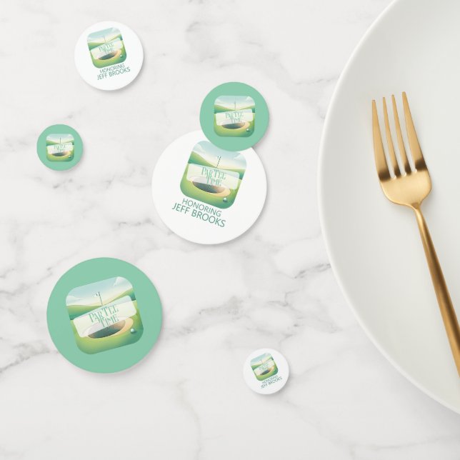 Thème de golf Table personnalisée Confetti (Groupe)