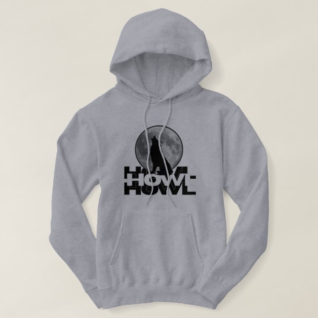 Thème de hurlement sweat à capuche loup (Design devant)