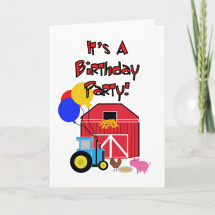 Thème de la ferme Invitations d'anniversaire