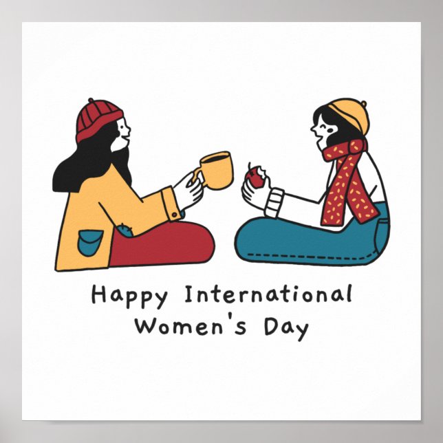 Thème de la journée des femmes Design Poster migno (Devant)