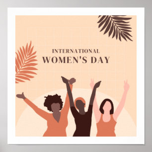 Thème de la journée des femmes Design Poster migno